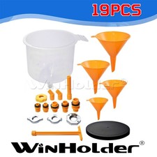 19pcs Spill Proof Radiator Coolant Filling Funnel Kit Cooling fill kit Winholder