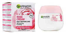 GARNIER SKIN NATURALS ROSE CREAM 48h DAILY SOOTHING CARE + HYDRATING 50ml Vegan