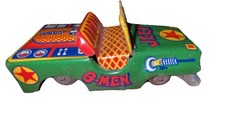 Vintage 1950's G-Men Gangster Crime Tin Litho Toy Jeep Car Japan