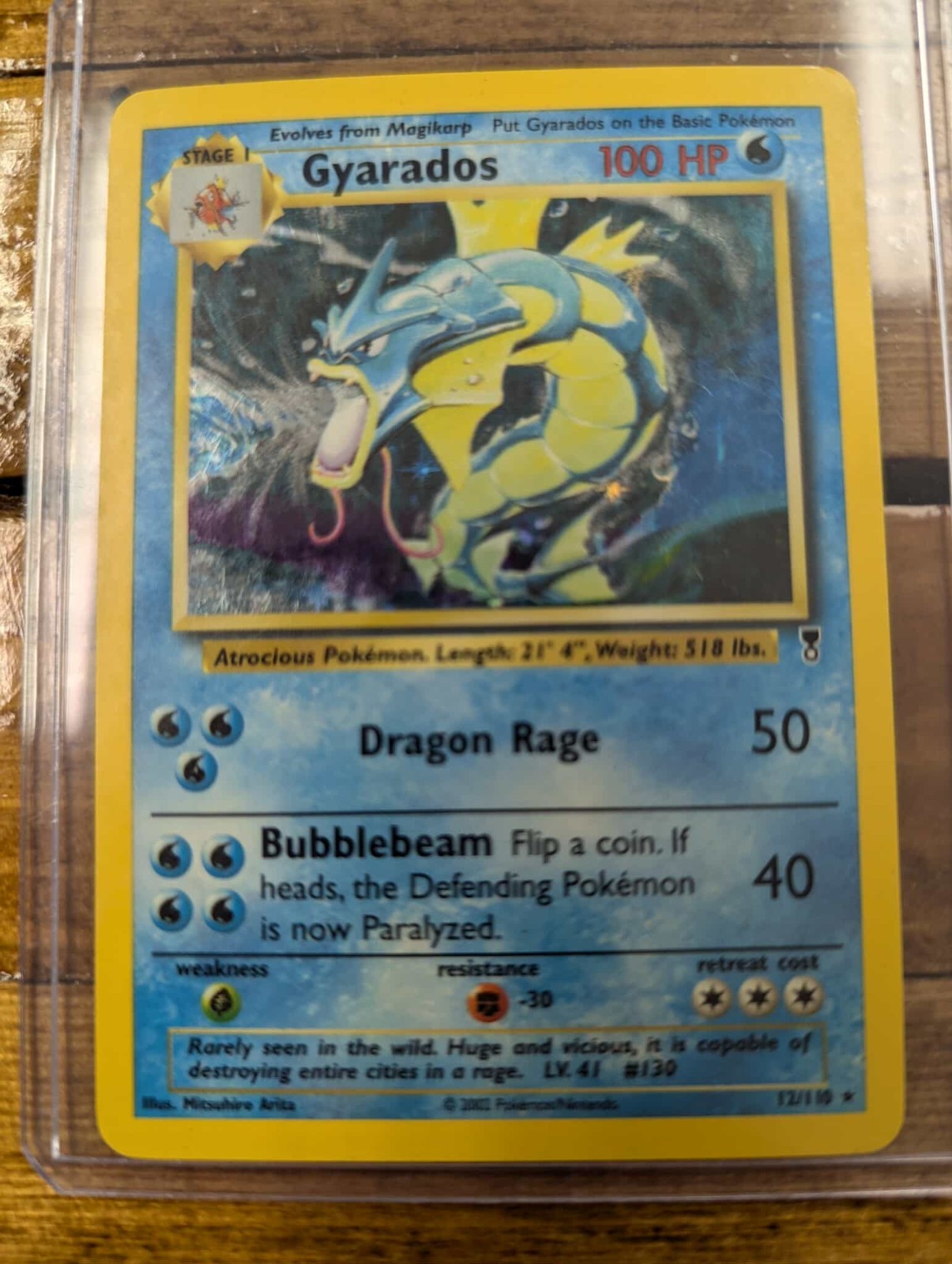 Gyarados 12/110 Legendary Collection Holo Rare Pokemon Card - LP