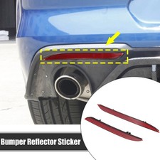 For Ford for Mustang 2018-2022 Red/Black Lens Rear Bumper Reflector Tail Light*