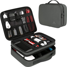 Cord Organizer Bag, Travel Universal Cable Organizer Case, Grey