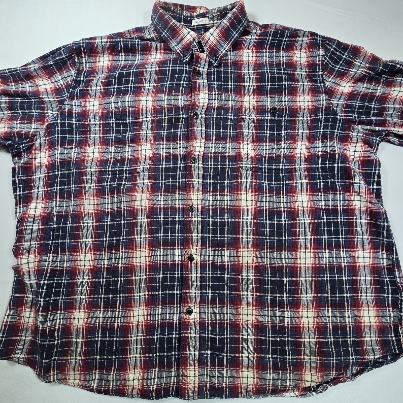Basic Editions Classic Fit Button-Down Flannel Sh… - image 2