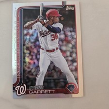 2025 Topps #601 Stone Garrett Rainbow Foil