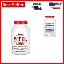 Pure MCT Oil Softgels - 1000 mg, Keto Friendly, Cognitive Support - 90 Count