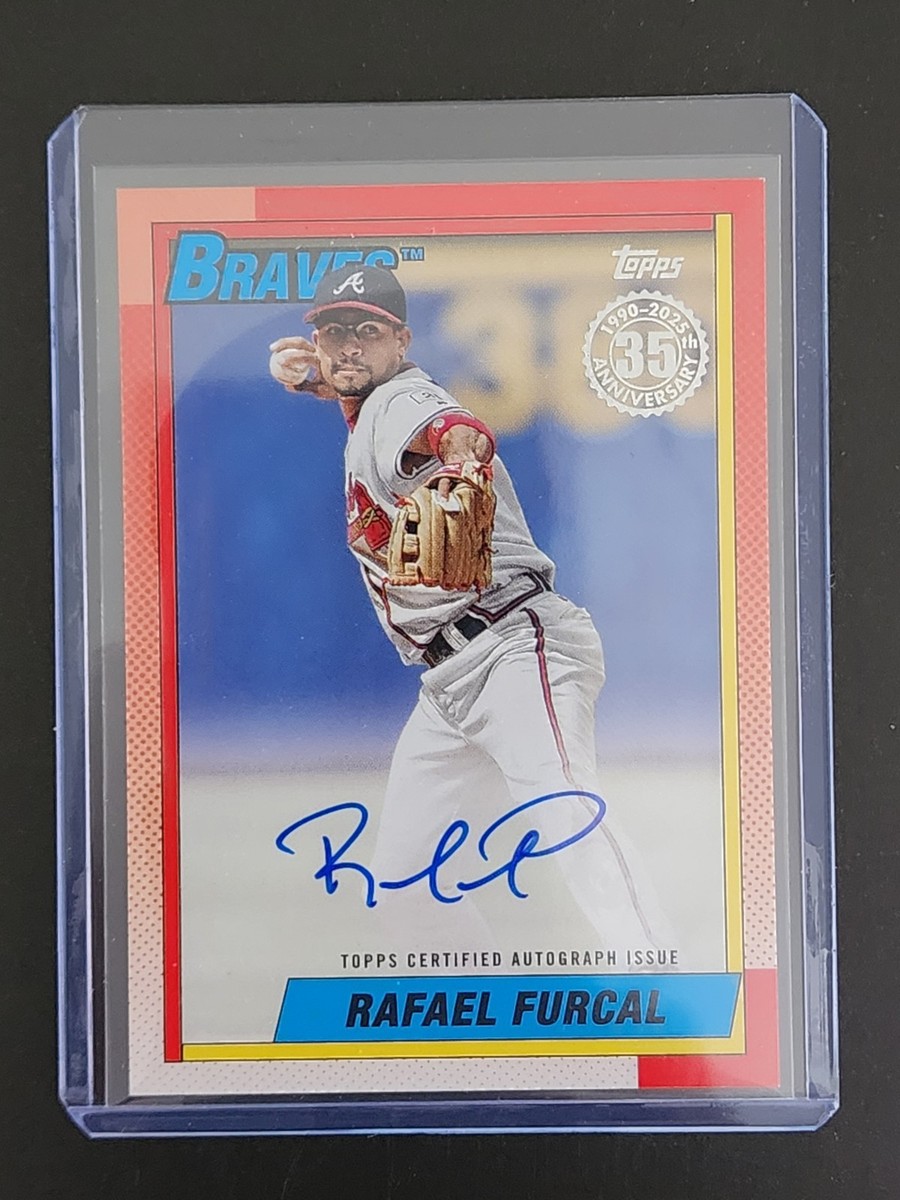2025 Topps Series 2 Rafael Furcal Auto 1990 Topps #90B2-RFU Braves