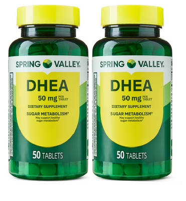 #ad Spring Valley DHEA 50mg Tablets Dietary Supplement 50 Count 2 Pack $7.98