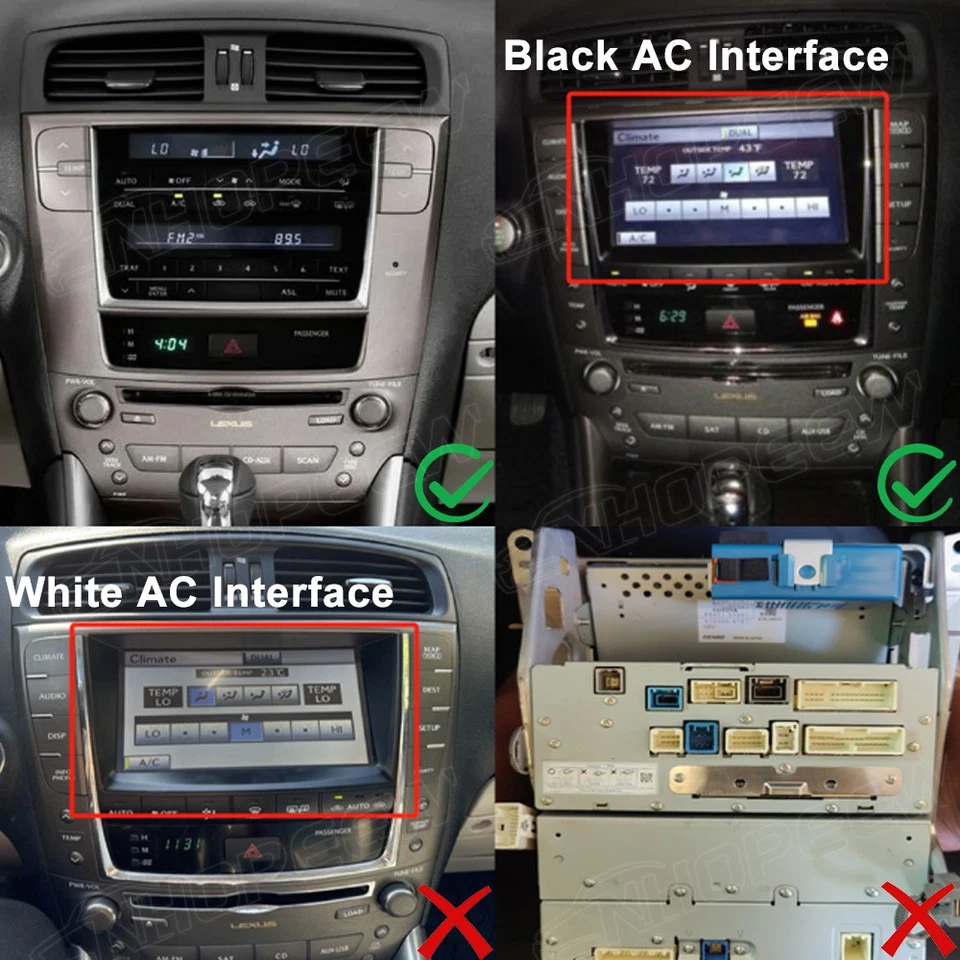 64GB Android 15 Carplay Car GPS Radio Stereo DSP For Lexus IS250 IS350 2005-2012 Foto 2 de 4
