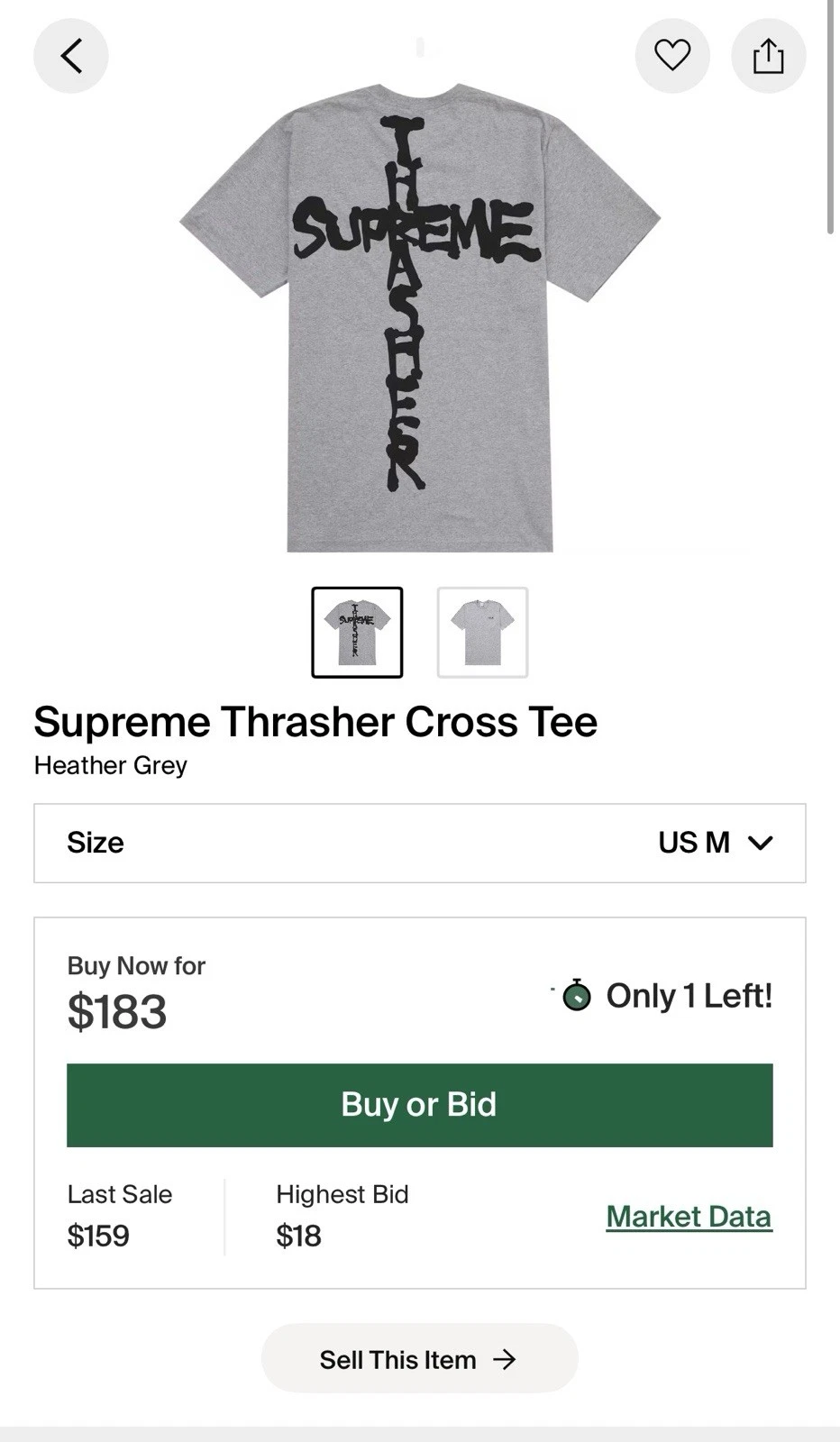 Tee shirt Supreme Thrasher (FW24)   Medium 