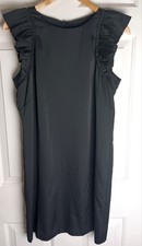 Ann Taylor Size 6 Little Black Dress Ruffle Sleeve Career Wear Cocktail Party