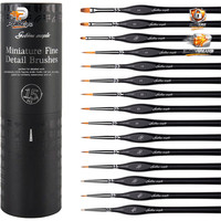 Pinselset Miniatur 15PC Feine Detailpinsel FüR Acryl Aquarell Malen