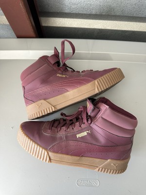 Puma Carina Mid Burgundy/Gum 373233-04 Women's 8