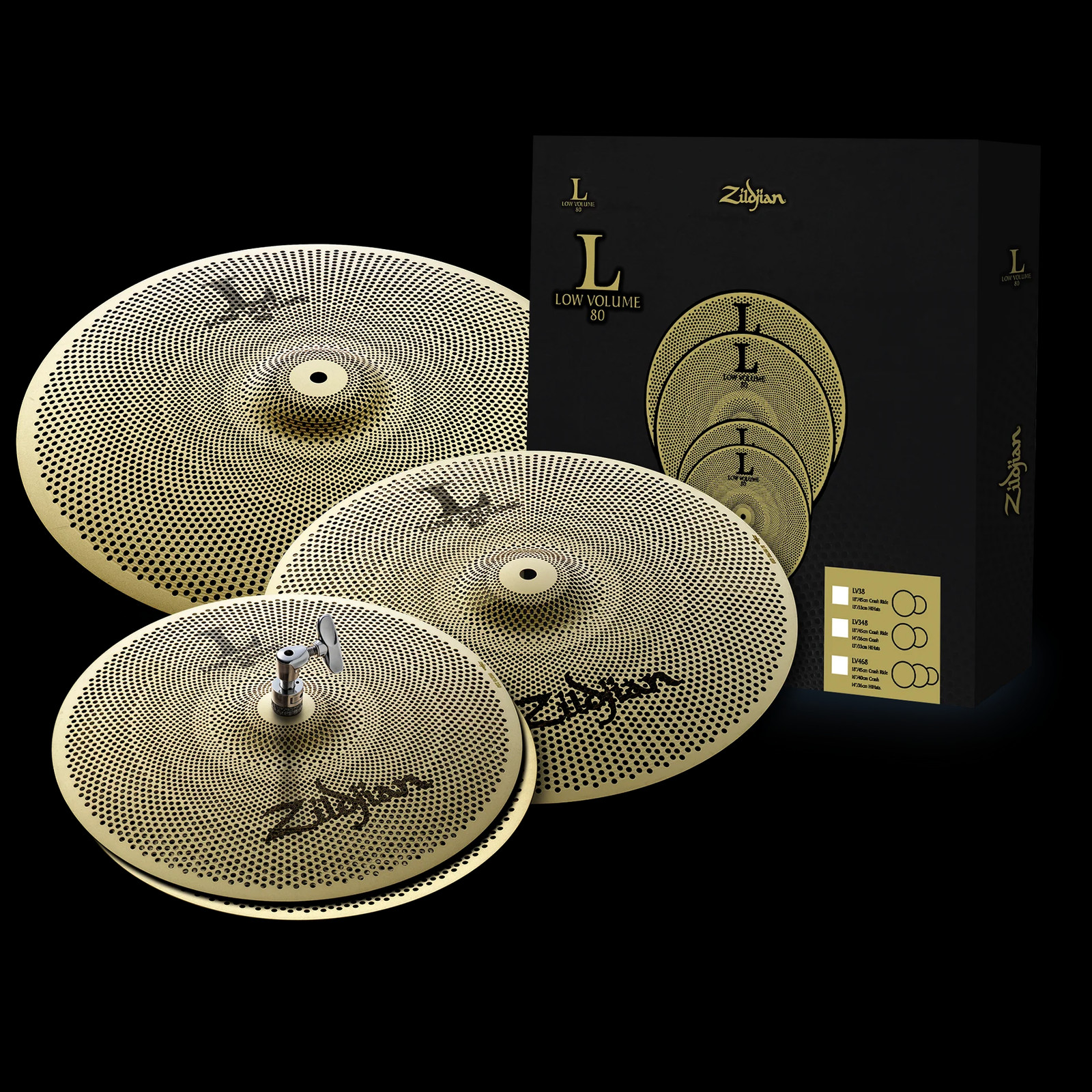 Коробочный набор тарелок малого объема Zildjian серии L80 LV468