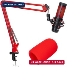 HyperX QuadCast Boom Arm - Red Boom Arm for Hyper x QuadCast with Red Qua