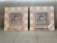 Wonderfully Made Pink Photo Frame   Nursery / Baby Decor