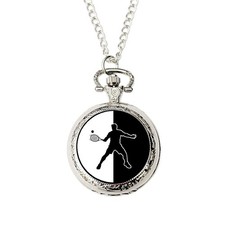 Tennis Player Pocket Watch Gift for Him  Sports Lover Present in Gift Box