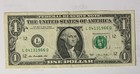 BIRTHDAY/ANNIVERSARY $1.00 CURRENCY Note 04-13-1966 — photo 1
