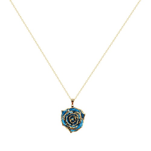 Rose Necklaces for Women, Gold Dipped Rose Necklace Best Gift for Her Valenti...
