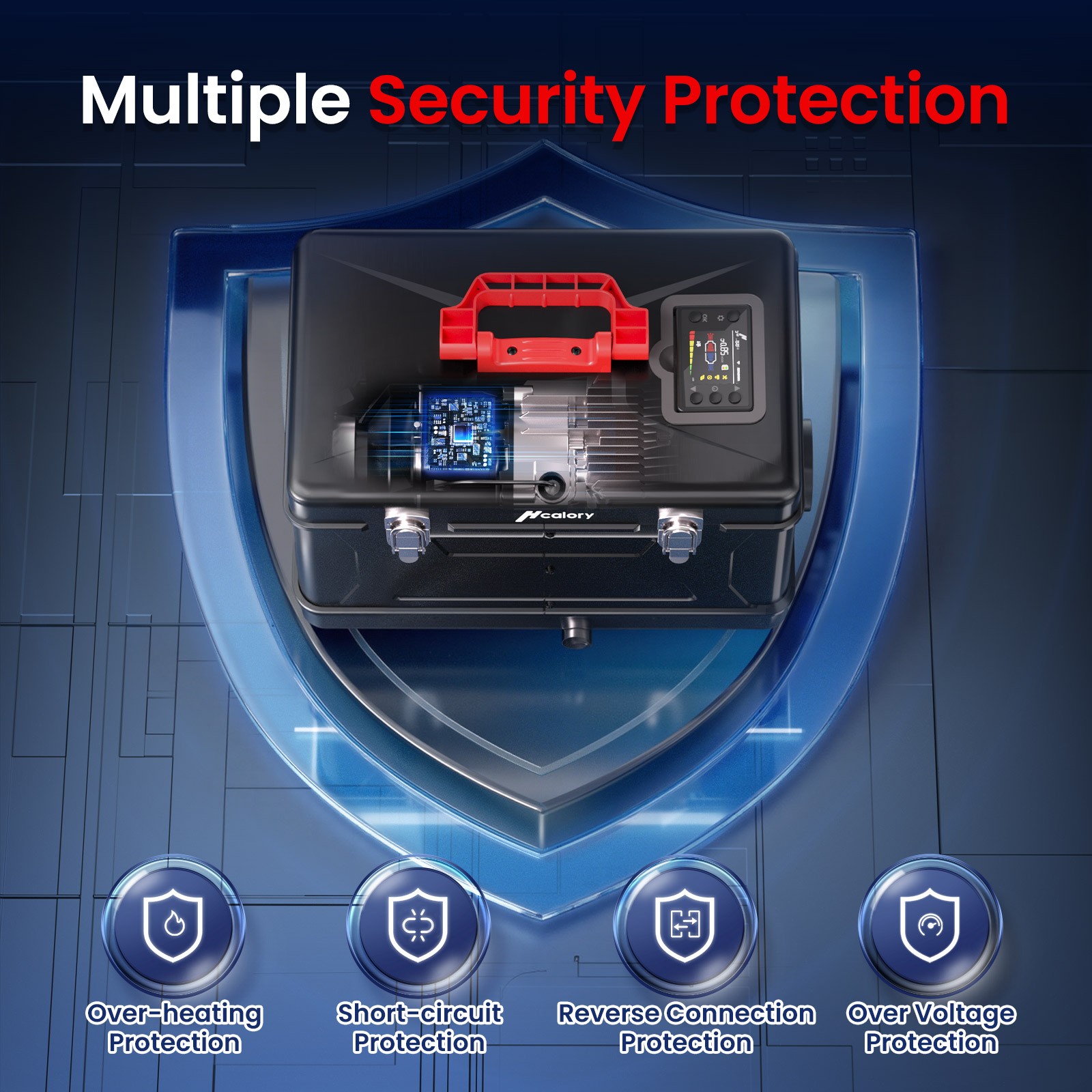 Hcalory 12V-24V 110V 8KW Bluetooth Diesel Air Heater For Car Bus RV Indoors