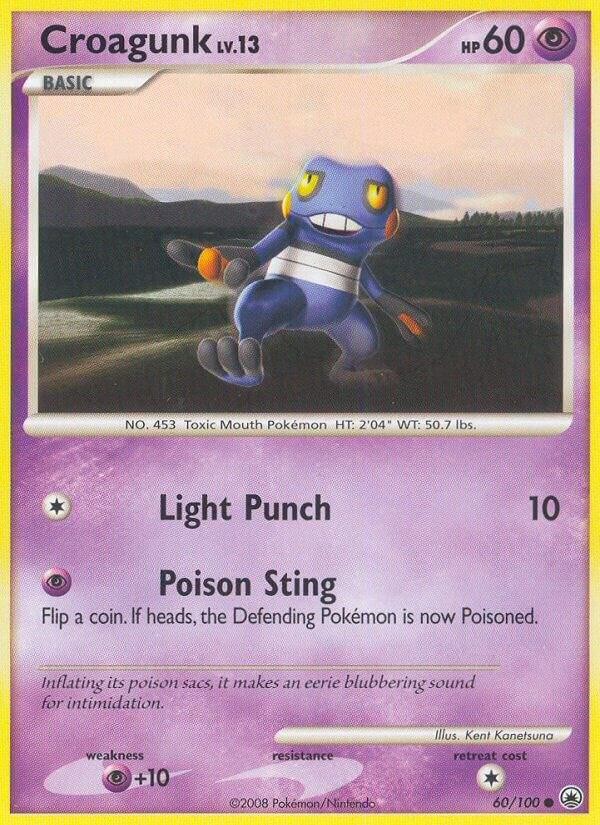 Pokemon TCG Majestic Dawn Croagunk 60/100 Common