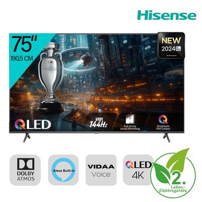Hisense 75E7NQ PRO Fernseher 75 Zoll 4K UHD Sprachassistent RO_75E7NQPRO_R