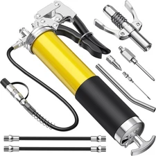 Grease Gun Kit, 8000 PSI Leak-Proof Pistol Grip Grease Gun with Lock Coupler,...