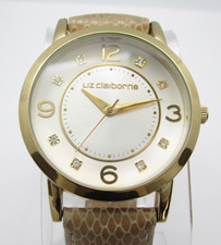 Liz Claiborne Women Quartz 100ft Analog 39mm Streetwear Watch H665 "New Battery"