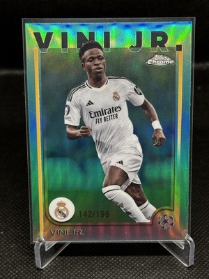 2024-25 Topps ChromeUefaClubCompetitions -Vinicius Junior #7 Aqua Refractor /199