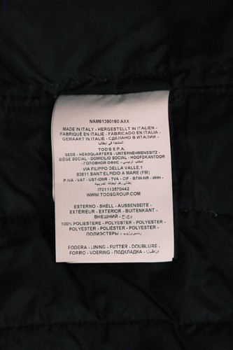 Langer Morgenmantel Herren dunkelblau Nylon Größe L Made in Italy - Bild 16 von 20