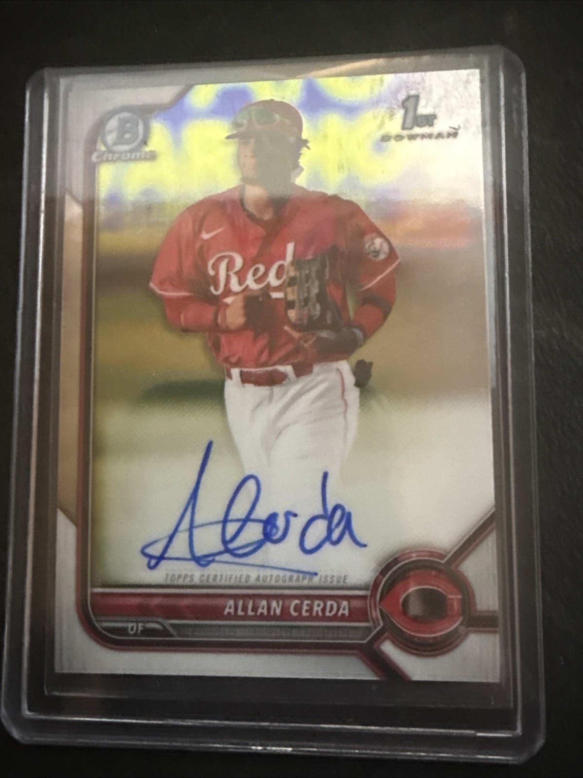 2022 Bowman Allan Cerda #CPA-AC 1st Chrome Auto Cincinnati Reds