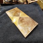Vintage Two-Tone Sunburst Atomic Engine-Turned Cigarette Case Gold Silver Deco — photo 4