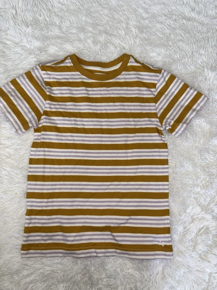 Janie & Jack niños talla Camiseta a rayas diseño amarillo 7. Lindo, excelente estado Foto 2 de 4