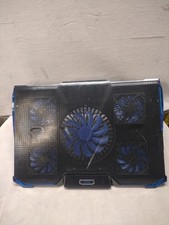 Carantee 12-15 inch Gaming Laptop Cooler Cooling Pad 5 Quiet Fans and LCD