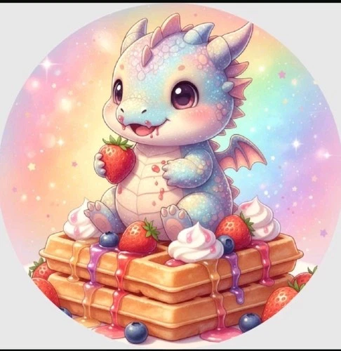 ½ OZ .999 PURE SILVER HAYLEYBUG MINT WAFFLE HOARDER COLORIZED ART ROUND DRAGON