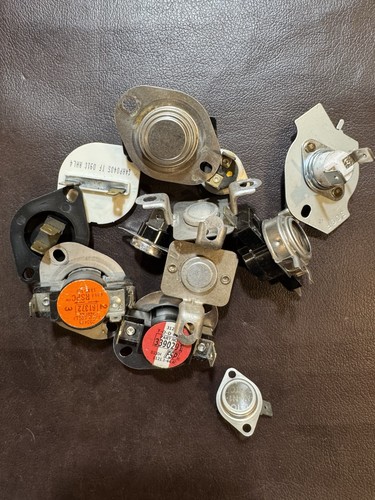 Various Brands Dryer Lot Of Cutoffs/Thermostats New And Used Tested Good