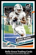 2023 Panini Donruss Jaylen Waddle #185 Miami Dolphins NFL Football