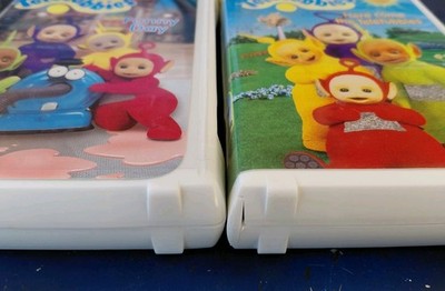 Teletubbies VHS Lot 2 PBS Kids First Print 1998 Holographic Funny