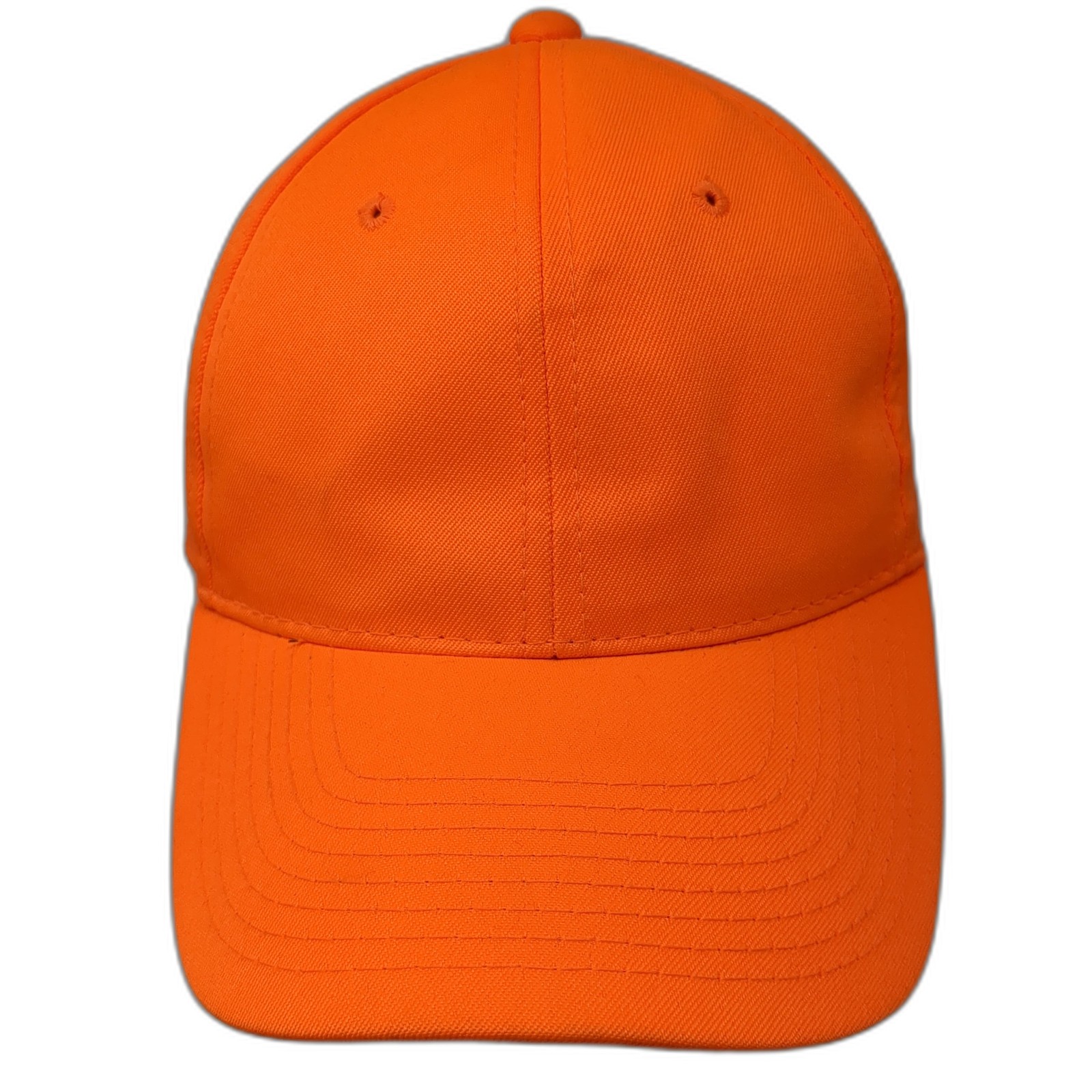 Signatures Snapback Hat Solid Orange One Size Bla… - image 1
