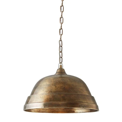 Capital Lighting Rustic 18" Wide Oxidized Brass Dome Pendant Light - Picture 5 of 6