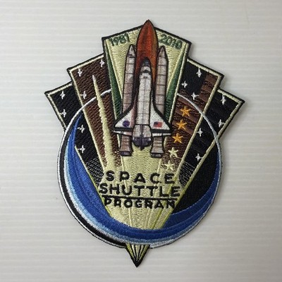 NASA Space Shuttle Program Commemorative 7.625x10 Iron-On Jacket Patch 1981-2010