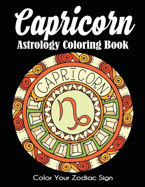Dylanna Press | Capricorn Astrology Coloring Book | Taschenbuch | Englisch-image