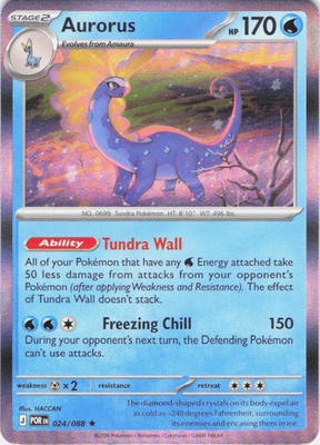 #ad Aurorus 024 088 Holo Rare Perfect Order NM M $1.25