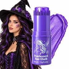 Purple Hair Chalk Comb, Temporary Hair Color for Girls Kids Adults