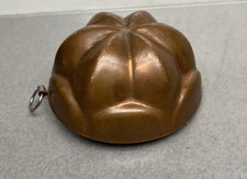 Vintage Antique Copper Tin Small Food Mold
