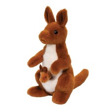 Douglas Jill Kangaroo with Joey Plush Stuffed Animal, 9.5" Long
