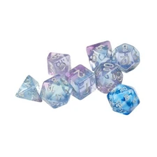 Sirius Dice Poly Set - Translucent Polyroller (8) New