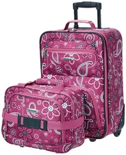 Fashion Softside Upright Luggage Set, Expandable, Wheel, Telescopic Handle, P...