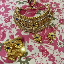 sk 27 Indian Jewelry Bollywood New Fancy Beautiful Party Wear Necklace Set