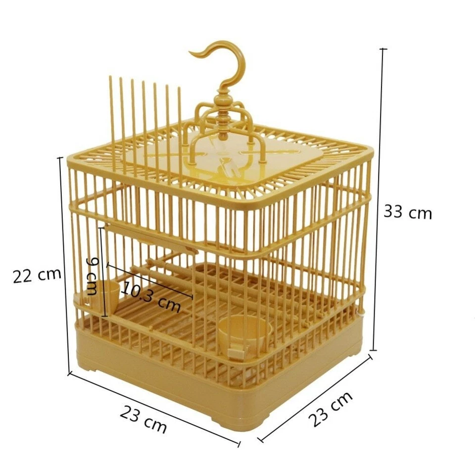 Assembly Bird Cage With Feeder And Waterier Small Pet Bird Full Set Of Plastic❀ - Image 2 of 4
