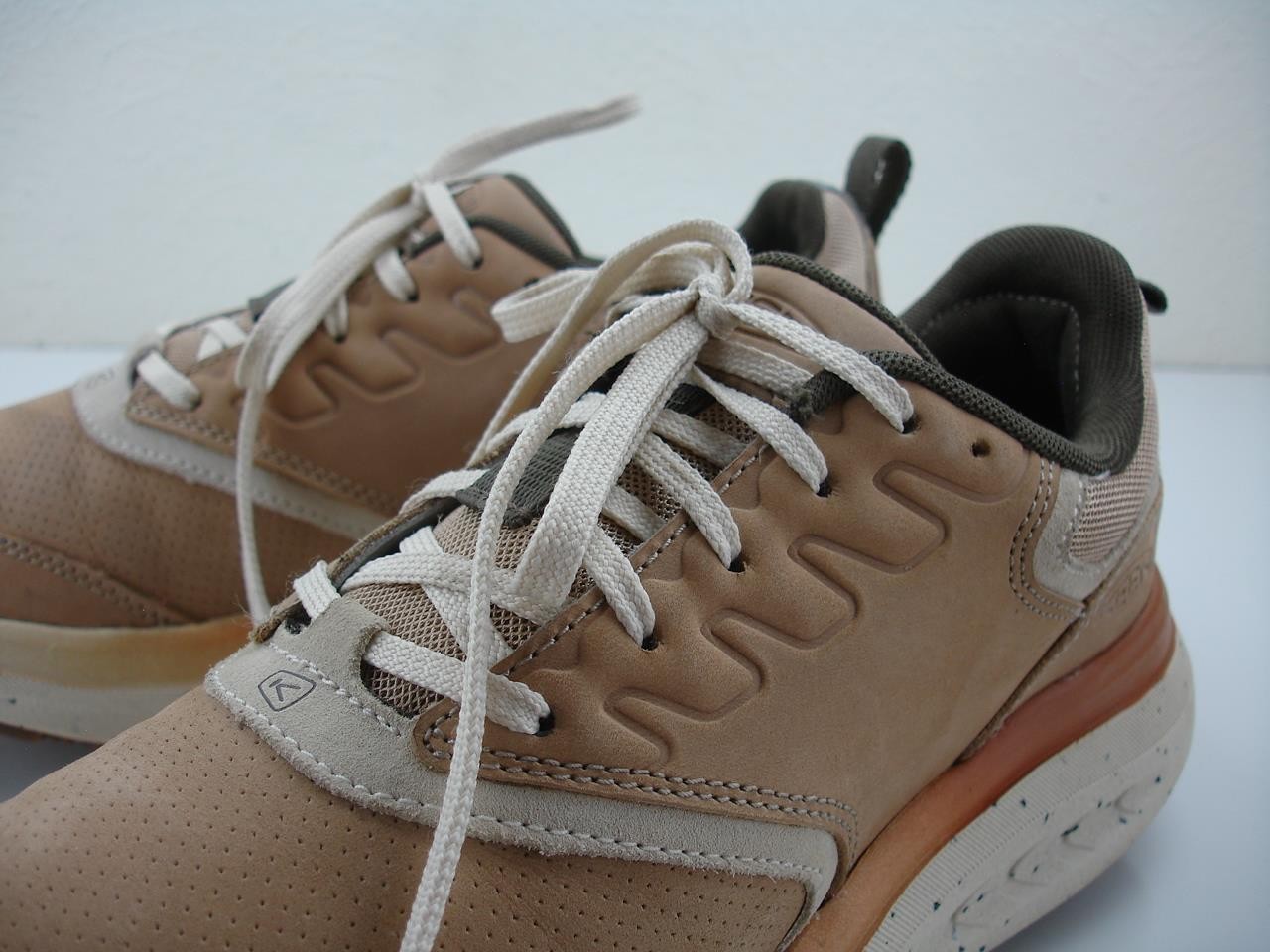 Scarpe da passeggio KEEN donna 9 5 M WK400 in pelle 1028098 Safari marrone stringate Vibram